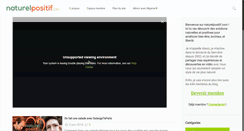 Desktop Screenshot of naturel-positif.com